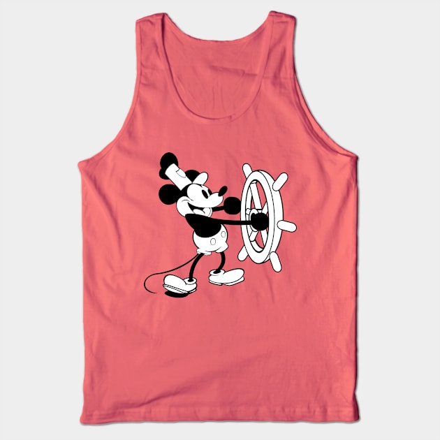 Steamboat Willie - Classic Cartoon Tank Top by kareemik